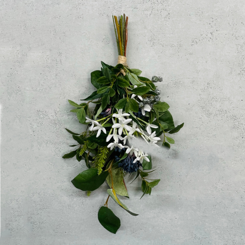 ジャスミンのアーティフィシャルスワッグ ホワイト グリーン