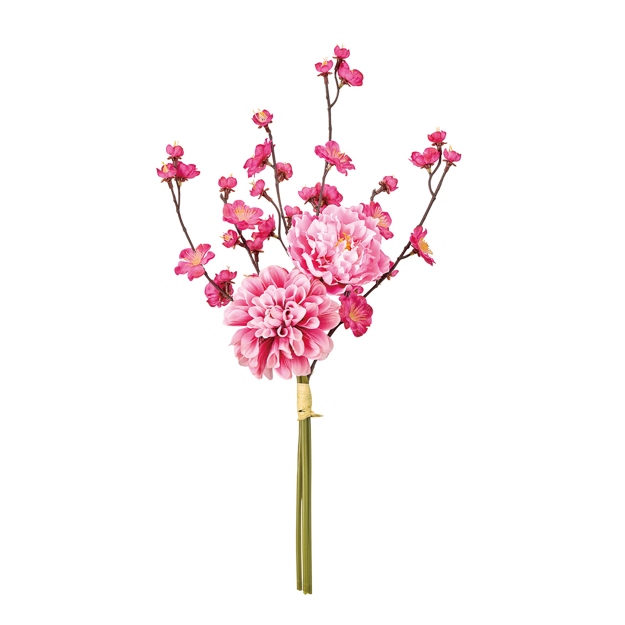 ミックスブーケ（ホワイト、ピンク） アーティフィシャルフラワー 造花 梅 2色展開