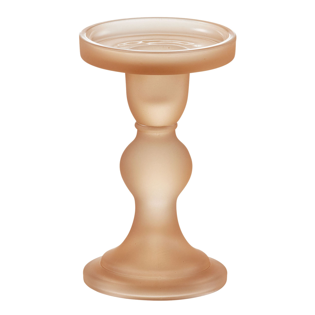 丸型キャンドルホルダーM ガラス 卓上タイプ 2色展開