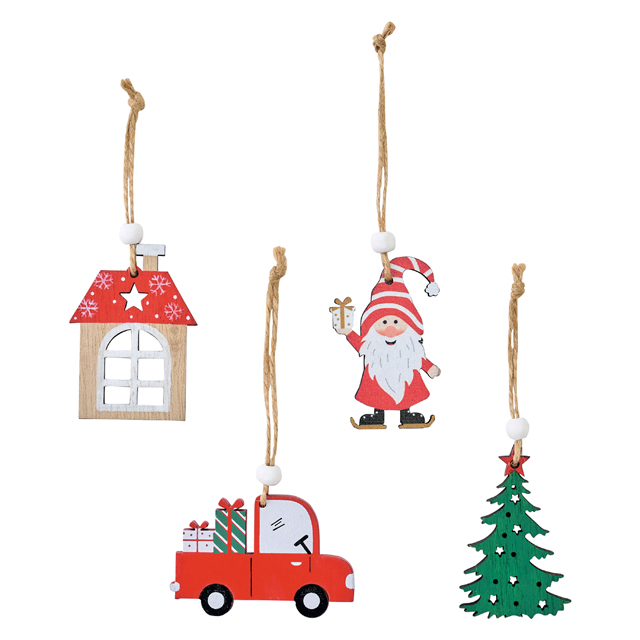 ミニサンタのオーナメント 8コ入 デコレーション素材