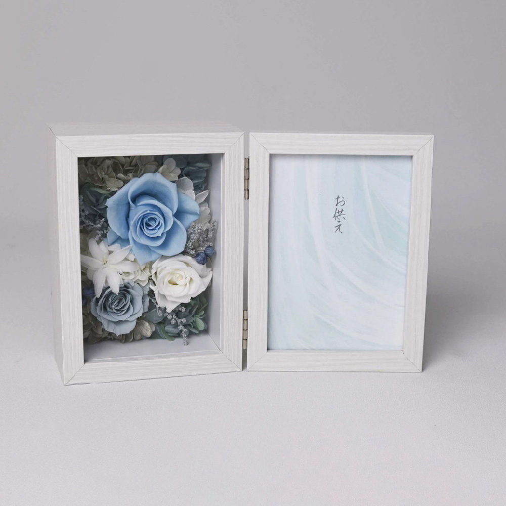 メモリアルフォトフレーム（ローズブルー）